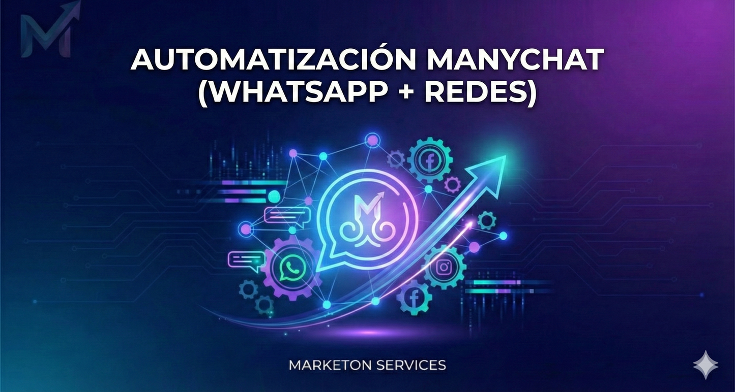 Automatización ManyChat (WhatsApp + Redes)