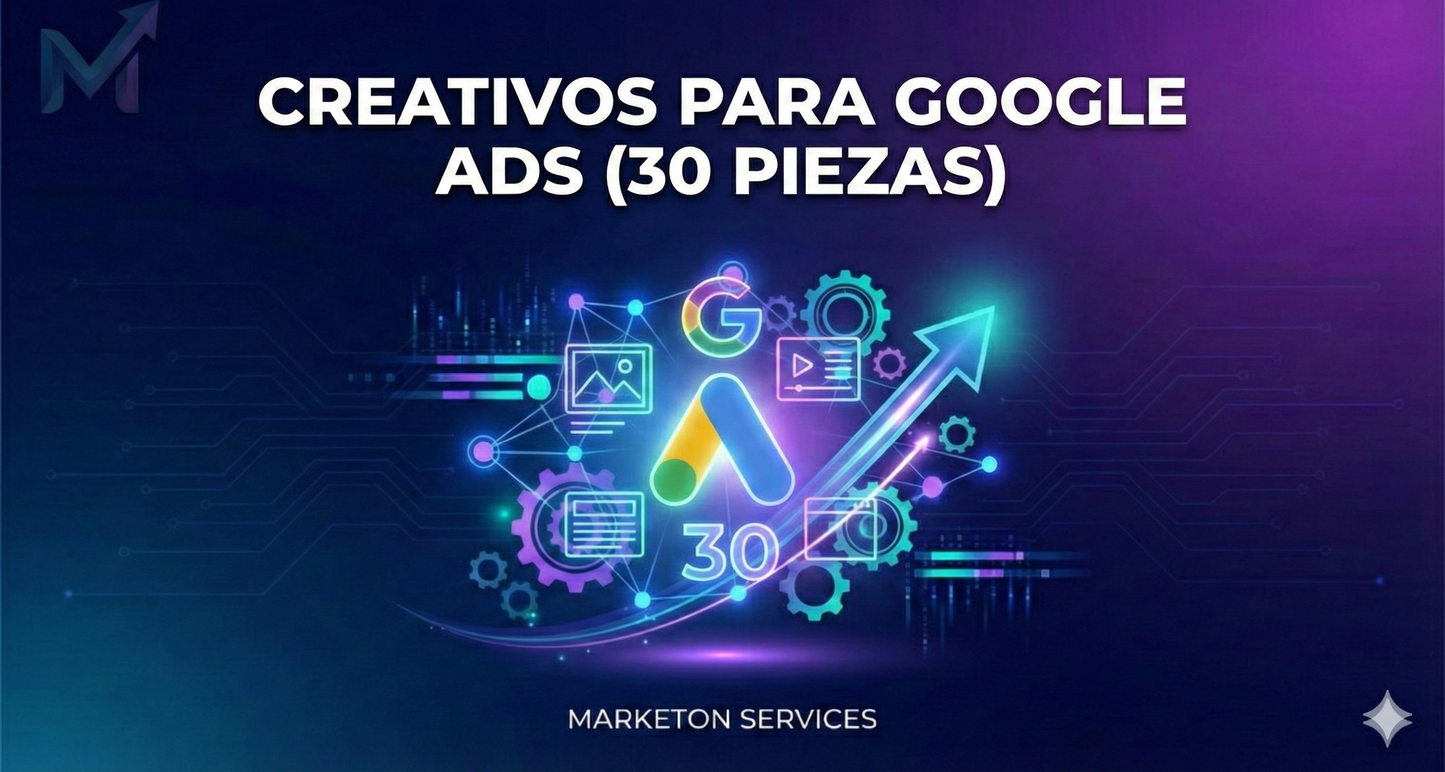 Creativos Para Google Ads (30 piezas estáticas)