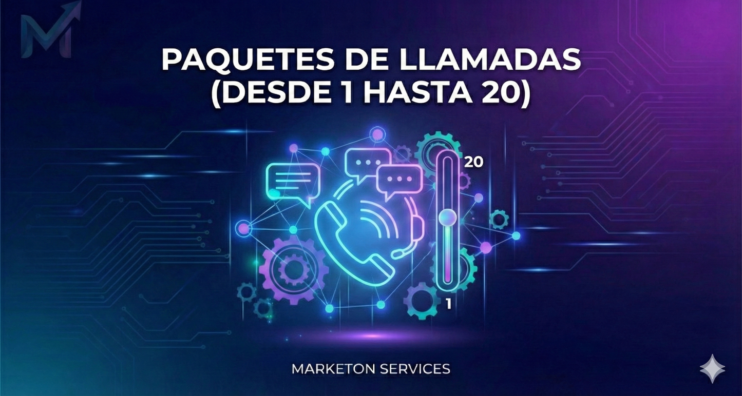 Paquetes de Llamadas 1 a 1